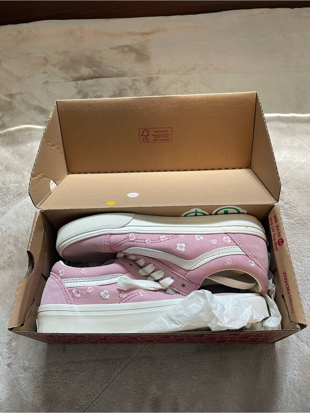 Vans Pink Floral Old Skool Low-Top Sneakers